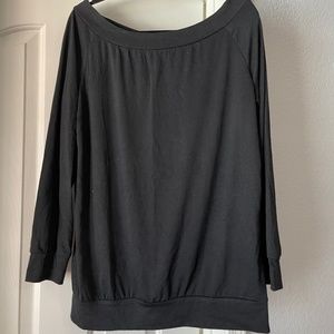 Long Sleeve Boat Neck Off Shoulder